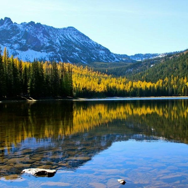 mountain and lake landscape